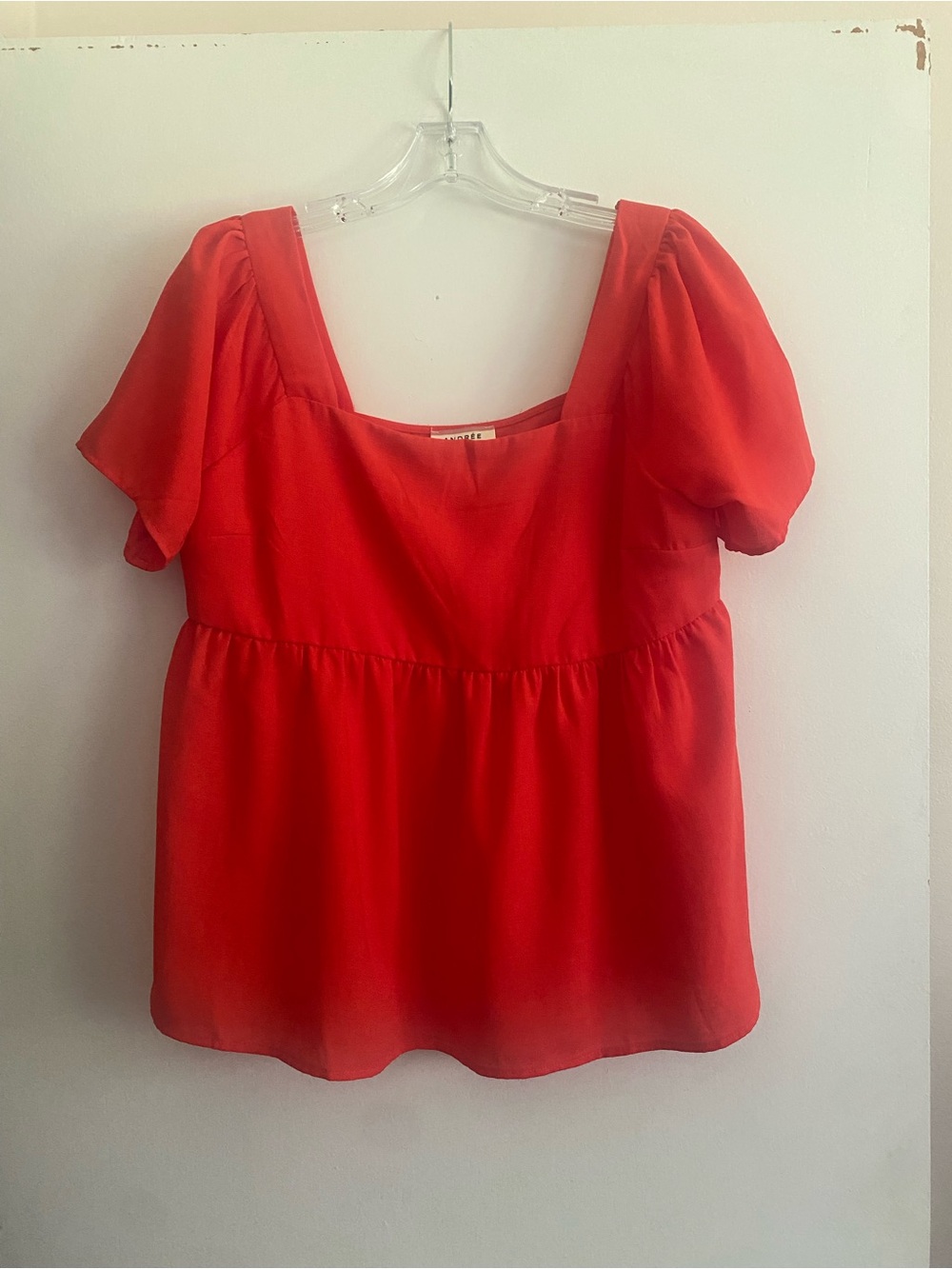 🧡 Free Shipping 🧡 Andree By Unit Coral Baby Doll Top- Size S